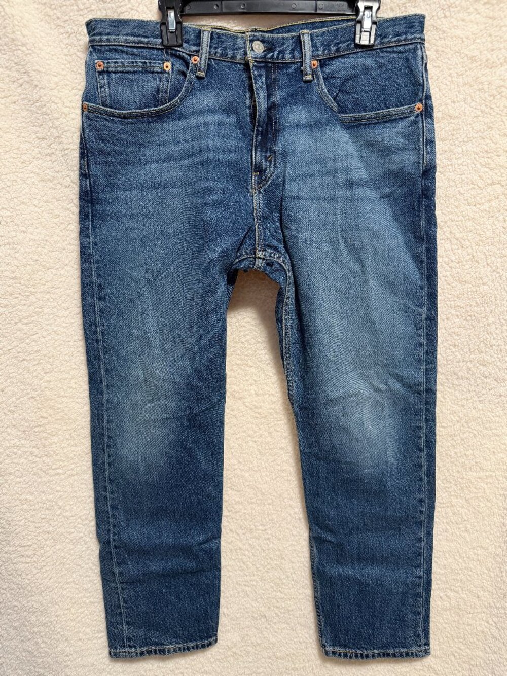 LEVI'S 502 Men's Denim Taper Jeans Size 34x29 Medium Indigo Wash EUC